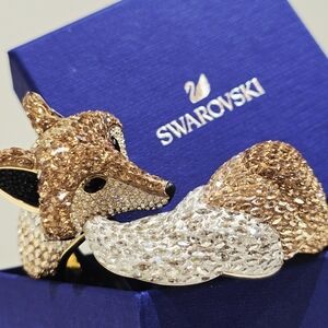 Rare Authentic  Swarovski  Fox Cuff